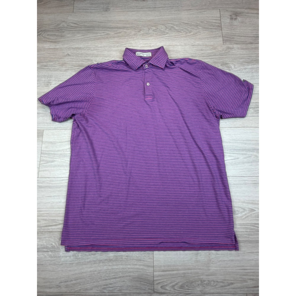 Holderness & Bourne XL Tailored Fit Polo Shirt Striped Golf Callawassie‎ Club